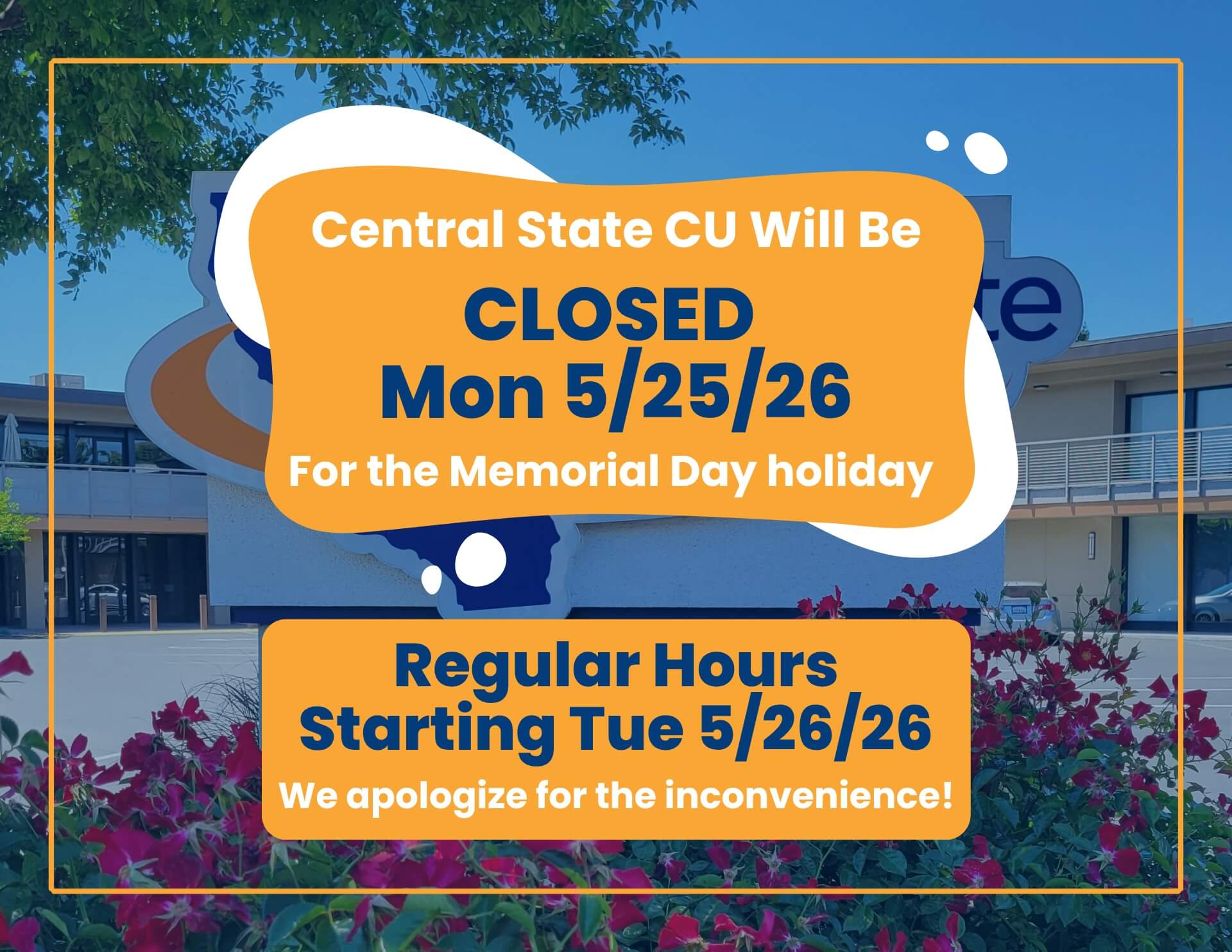 Closed Memorial Day