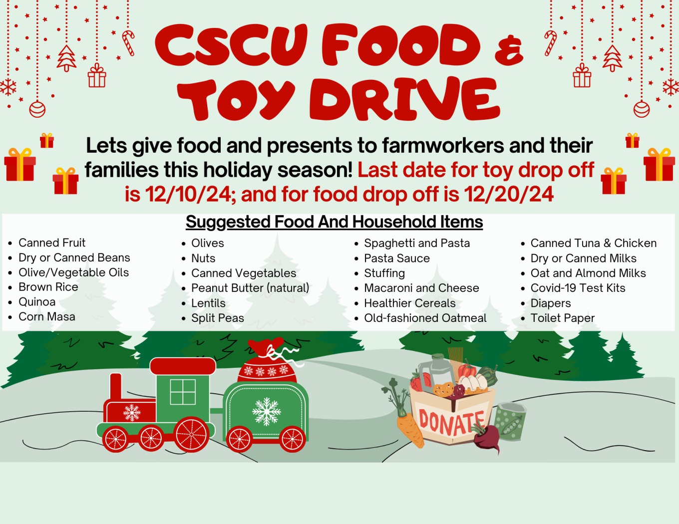 CSCU Food & Toy Drive